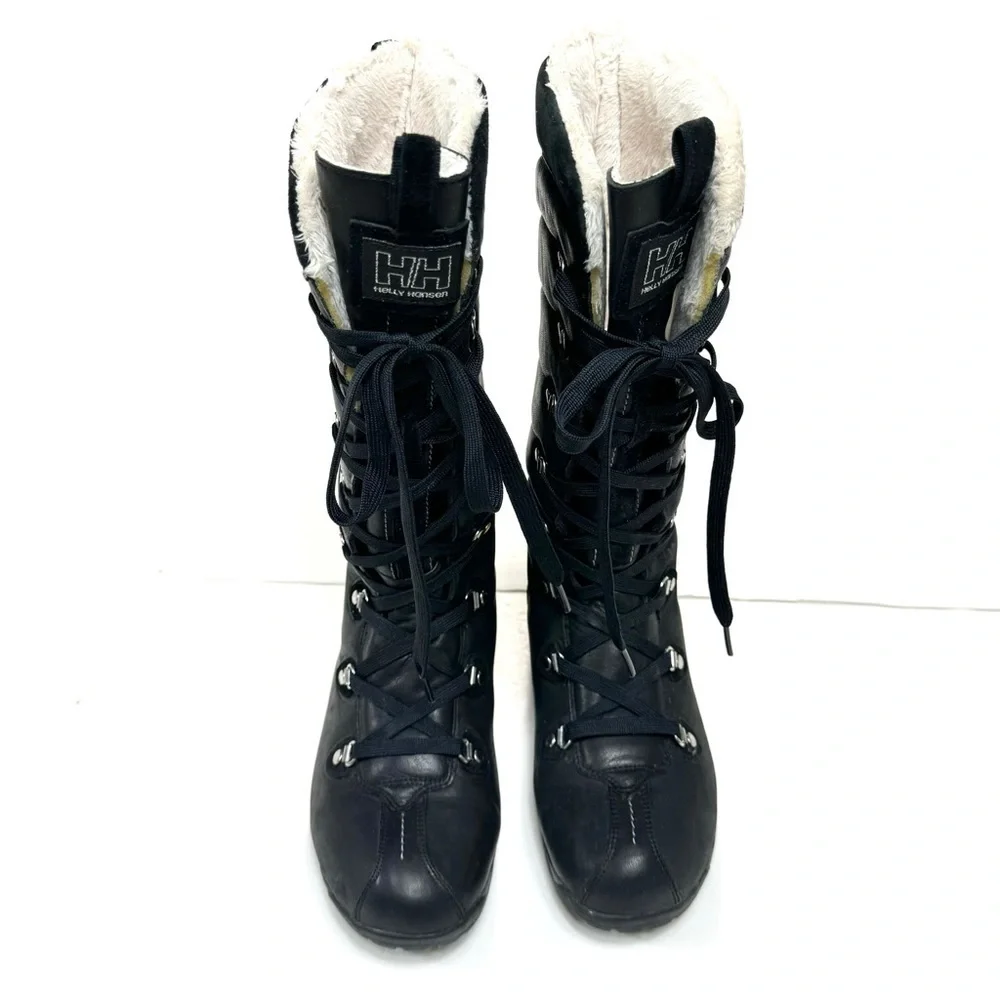 Helly Hansen Skuld 3 Leather Winter Shearling Boot in Black Size 6.5